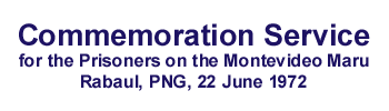 Commemorative Service