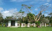 Side view of Rabaul Memorial