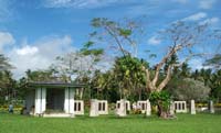 Side view of Rabaul Memorial