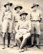 Captain Akeroyd and staff