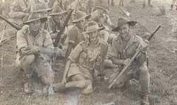 John Cameron and pals in Rabaul