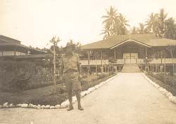John Cameron in front of Rabaul Church