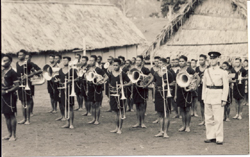 David Crawley with Royal Papuan Constabulary Band (Sogeri 1946)