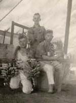 Butch Newman, Bill Lovel & Self in Cookhouse